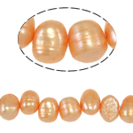 Barock odlad sötvattenspärla pärlor, Freshwater Pearl, rosa, Grade A, 7-8mm, Hål:Ca 0.8mm, Såld Per 14.5 inch Strand