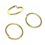 Brass Κλειστό Jump Ring, Ορείχαλκος, χρώμα επίχρυσο, μόλυβδο \x26amp; κάδμιο ελεύθεροι, 7.50x7.50x0.80mm, Περίπου 10000PCs/KG, Sold Με KG