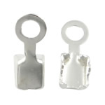 Brass silver color plated lead & cadmium free Approx 1.3mm Sold By Bag