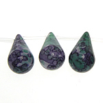 Rain Flower Stone Beads, Teardrop, 10x18mm, Hole:Approx 1.5mm, Length:13 Inch, 5Strands/Lot, Sold By Lot