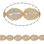Cultured Rice Freshwater Pearl Beads natural pink Grade A 8-9mm Approx 0.8mm Sold Per 15 Inch Strand