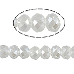 Perles de cristal rondelle, Placage coloré, imitation de cristal CRYSTALLIZED™, cristal, 10x8mm, Trou:Environ 2mm, Longueur Environ 21 pouce, 10Strandstoron/sac, Environ 72PC/brin, Vendu par sac