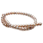 Cultured Round Freshwater Pearl Beads, natural, purple, Grade A, 8-9mm, Hole:Approx 0.8mm, Sold Per 15.5 Inch Strand