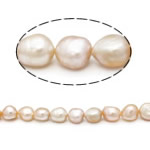 Cultured Potato Freshwater Pearl Beads, natural, pink, Grade AAA, 12-16mm, Hole:Approx 0.8mm, Sold Per 15 Inch Strand