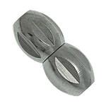 Brass, platinum color plated, nickel, lead & cadmium free, 11x5mm, Hole:Approx 0.5mm, 500PC/Lot, Sold By Lot