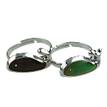 Mood Finger Ring Zinc Alloy Fish enamel nickel lead & cadmium free Approx 16-20mm Sold By Box