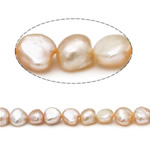 Barokní kultivované sladkovodní perle, Sladkovodní Pearl, růžový, Grade, 10-11mm, Otvor:Cca 0.8mm, Prodáno za 15 inch Strand