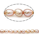 Cultured Rice Freshwater Pearl Beads natural pink Grade A 3-3.5mm Approx 0.8mm Sold Per 15 Inch Strand
