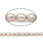 Cultured Rice Freshwater Pearl Beads, natural, purple, Grade A, 3.8-4.2mm, Hole:Approx 0.8mm, Sold Per 15 Inch Strand