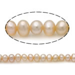 Baroko Kultūringas gėlavandenių perlų karoliukai, Gėlo vandens perlų, rožinis, Įvertinimas A., 3-4mm, Skylė:Apytiksliai 0.8mm, Parduota už 15 Inch Strand