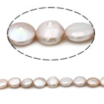 Pièce de culture des perles d'eau douce, perle d'eau douce cultivée, violet clair, grade AAA, 12-13mm, Trou:Environ 0.8mm, Vendu par 15 pouce brin