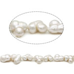 Barock kultivierten Süßwassersee Perlen, Natürliche kultivierte Süßwasserperlen, weiß, Grade A, 12-16mm, Bohrung:ca. 0.8mm, verkauft per 7.8-11.8 ZollInch Strang