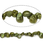 Barock kultivierten Süßwassersee Perlen, Natürliche kultivierte Süßwasserperlen, 6-9mm, Bohrung:ca. 0.8mm, verkauft per 15 ZollInch Strang