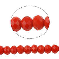 Rondelle Crystal Beads imitation CRYSTALLIZED™ element crystal bright red Approx 1.5mm Length Approx 17 Inch Approx Sold By Bag