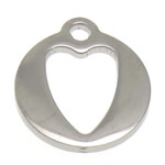 Stainless Steel Extender Chain Drop, Coin, original color, 13.50x15x1.50mm, Hole:Approx 2mm, 50PCs/Lot, Sold By Lot