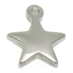 Stainless Steel Extender Chain Drop, Star, original color, 9x11x2mm, Hole:Approx 1mm, 100PCs/Lot, Sold By Lot