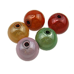 Čudo akril perle, Krug, čudo, miješana boja, 16mm, Rupa:Približno 2.5mm, 225računala/Torba, Prodano By Torba