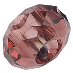 European kristalli helmiä, Rondelli, ilman peikko & kasvot, Lt Ametisti, 8-9x14-15mm, Reikä:N. 6mm, 200PC/laukku, Myymät laukku