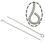 Stainless Steel Eyepins 304 Stainless Steel original color Approx 2mm Approx Sold By KG