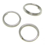Нержавеющая сталь Split Ring, Нержавеющая сталь 304, Круглая, оригинальный цвет, 7x7x1.20mm, Приблизительно 12500ПК/KG, продается KG