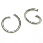 Stainless Steel Open ring, 304 rostfritt stål, Rund, ursprungliga färgen, 8x8x1mm, Ca 6667PC/KG, Säljs av KG