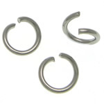 Ruostumaton teräs Open Ring, 304 Stainless Steel, Pyöreä, erikokoisia valinnalle, alkuperäinen väri, Myymät KG