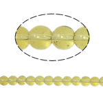 Round Crystal Beads, Lime, 6mm, Hole:Approx 1.5mm, Length:12 Inch, 10Strands/Bag, Sold By Bag