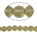 Round Crystal Beads, Greige, 10mm, Hole:Approx 2mm, Length:12 Inch, 10Strands/Bag, Sold By Bag