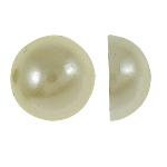 Plastic Cabochons, Dome, yellow, 8x4mm, 2000PCs/Bag, Sold By Bag