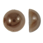 Plastic Cabochons Dome brown Sold By Bag