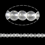 Runde Crystal Beads, Krystal, Krystal, 4mm, Hole:Ca. 1mm, Længde 12 inch, 10Strands/Bag, Solgt af Bag