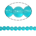 Round Crystal Beads, Indicolite, 8mm, Hole:Approx 1.5mm, Length:12 Inch, 10Strands/Bag, Sold By Bag