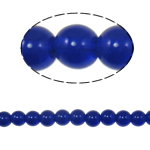 Runde Crystal Beads, Krystal, Mørk Sapphire, 8mm, Hole:Ca. 1.5mm, Længde 12 inch, 10Strands/Bag, Solgt af Bag