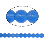 Round Crystal Beads, Sapphire, 8mm, Hole:Approx 1.5mm, Length:12 Inch, 10Strands/Bag, Sold By Bag