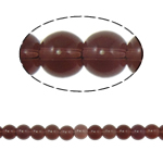 Runde Crystal Beads, Krystal, rubin, 8mm, Hole:Ca. 1.5mm, Længde 12 inch, 10Strands/Bag, Solgt af Bag