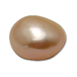 Perles nacres sans trou de culture d'eau douce, perle d'eau douce cultivée, rose, 11-12mm, Vendu par paire