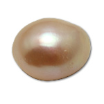 Cultured No Hole Freshwater Pearl Beads pink 13mm Sold By Pair