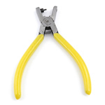 Jewelry Plier, Iron, with Plastic, plated, yellow, nickel, lead & cadmium free, 52x141x9mm, 2mm, 5mm, Sold By PC