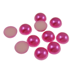 Plast Cabochons, Dome, fuchsia rosa, 12x5mm, 1000PC/Bag, Säljs av Bag