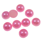 Plast Cabochons, Dome, fuchsia rosa, 6x3mm, 5000PC/Bag, Säljs av Bag