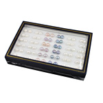 Kolczyki z pereł słodkowodnych, Perła naturalna słodkowodna, Mosiądz trzpień zapięcia, mieszane kolory, 10-11mm, 36par/Box, sprzedane przez Box