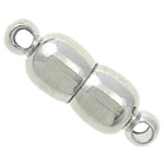 Brass Magnetic Clasp Calabash platinum color plated single-strand nickel lead & cadmium free Approx 1.8mm Sold By Bag