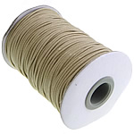 Cuerda Encerada, Cordón de cera, beige, 1.50mm, longitud:500 Yardpatio, 5PCs/Grupo, 100/UD, Vendido por Grupo