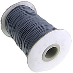 Wax Cord, grey, 1.50mm, Length:500 Yard, 5PCs/Lot, 100/PC, Sold By Lot