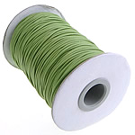 Шнуры из воска, Восковой шнур, зеленый, 1mm, длина:500 Двор, 5ПК/Лот, 100/PC, продается Лот