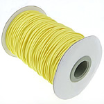 Шнуры из воска, Восковой шнур, желтый, 1mm, длина:500 Двор, 5ПК/Лот, 100/PC, продается Лот