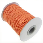 Fil ciré  , corde de cire, orange, 1.50mm, Longueur:500 Yard, 5PC/lot, 100/PC, Vendu par lot
