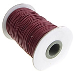Cuerda Encerada, Cordón de cera, rojo profundo, 2mm, longitud:500 Yardpatio, 5PCs/Grupo, 100/UD, Vendido por Grupo