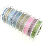 Tiger Tail Wire, with plastic spool, different size for choice, mixed colors, 10PCs/Lot, 10m/PC, Sold By Lot