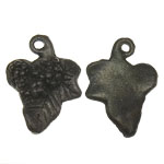 Metal Alloy, Leaf, antique bronze color plated, 14.50x20x3.50mm, Hole:Approx 1.5mm, 3KG/Lot, Sold By Lot